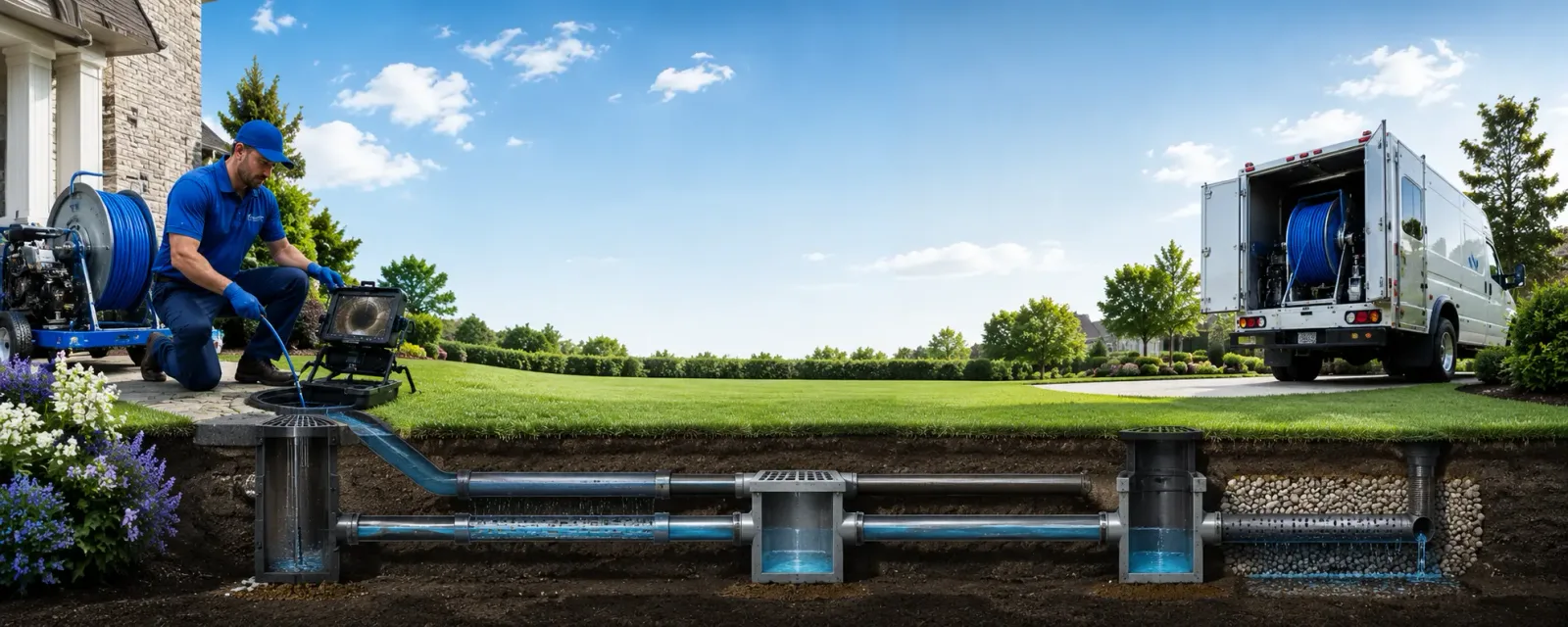 Outdoor drain cleaning information for Russell, KS